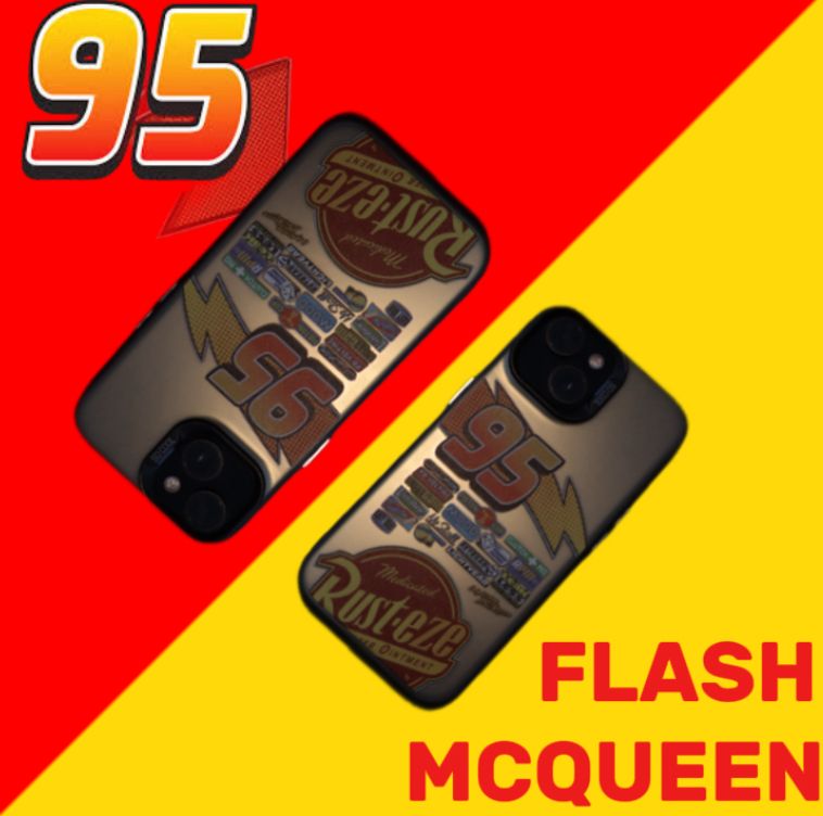 ✨ Flash McQueen #95 iPhone Case – Shiny & Stylish