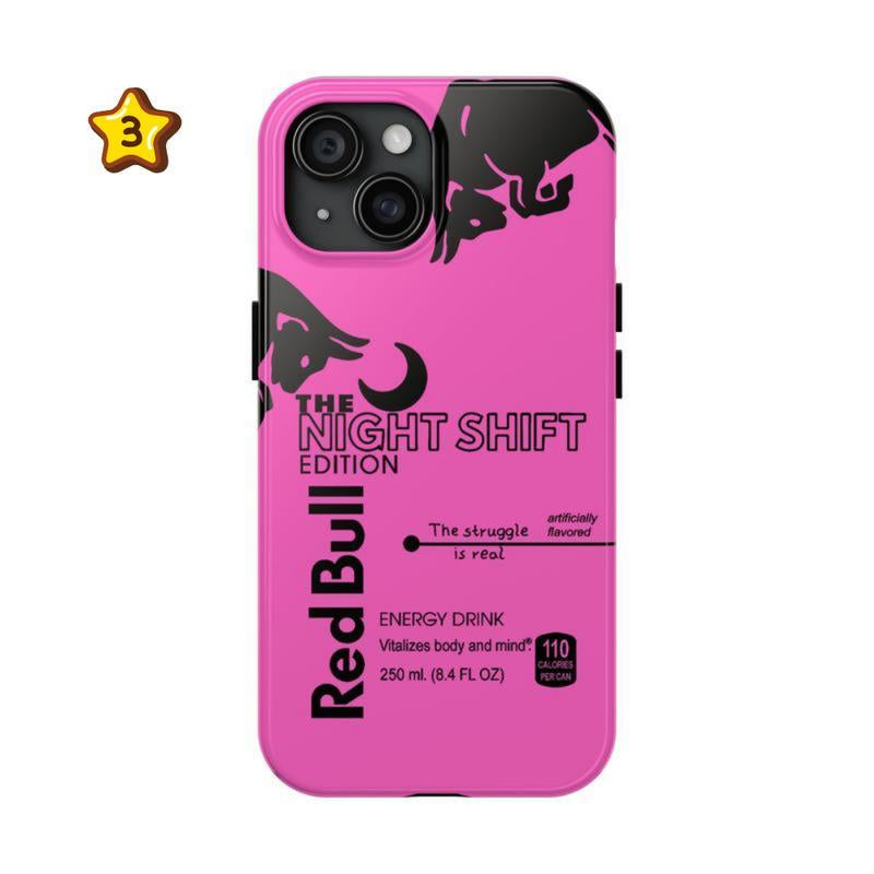 Redbull Night Shift Phone Case Edition Collection Cover for Iphone X 11 12 13 14 15 16 plus Pro Max Screen Protector Shockproof Protection