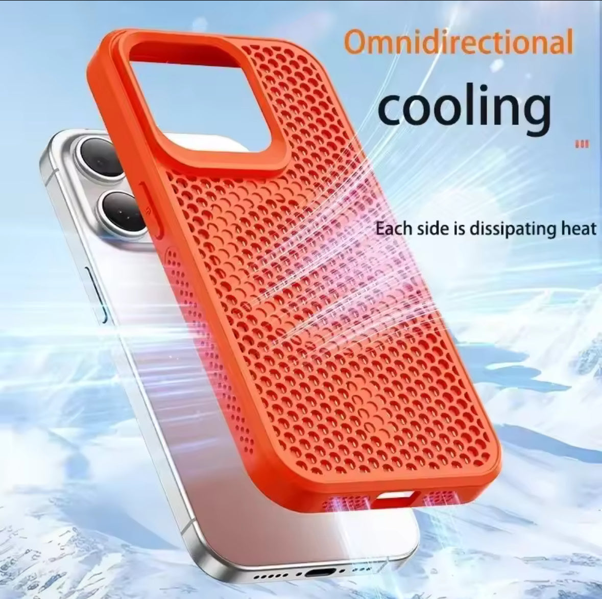 Cooling Purecase-iPhone heat reducing Case. Mag-safe.