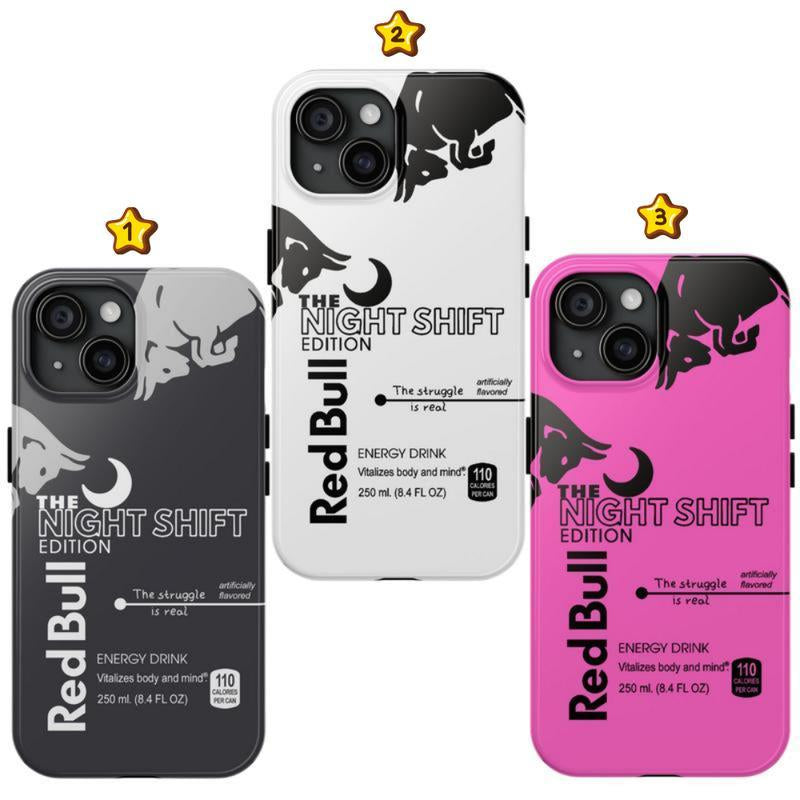 Redbull Night Shift Phone Case Edition Collection Cover for Iphone X 11 12 13 14 15 16 plus Pro Max Screen Protector Shockproof Protection